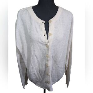 Northern Reflections Women Cardigan Sweater Knit Hearts Flower Oversized Large